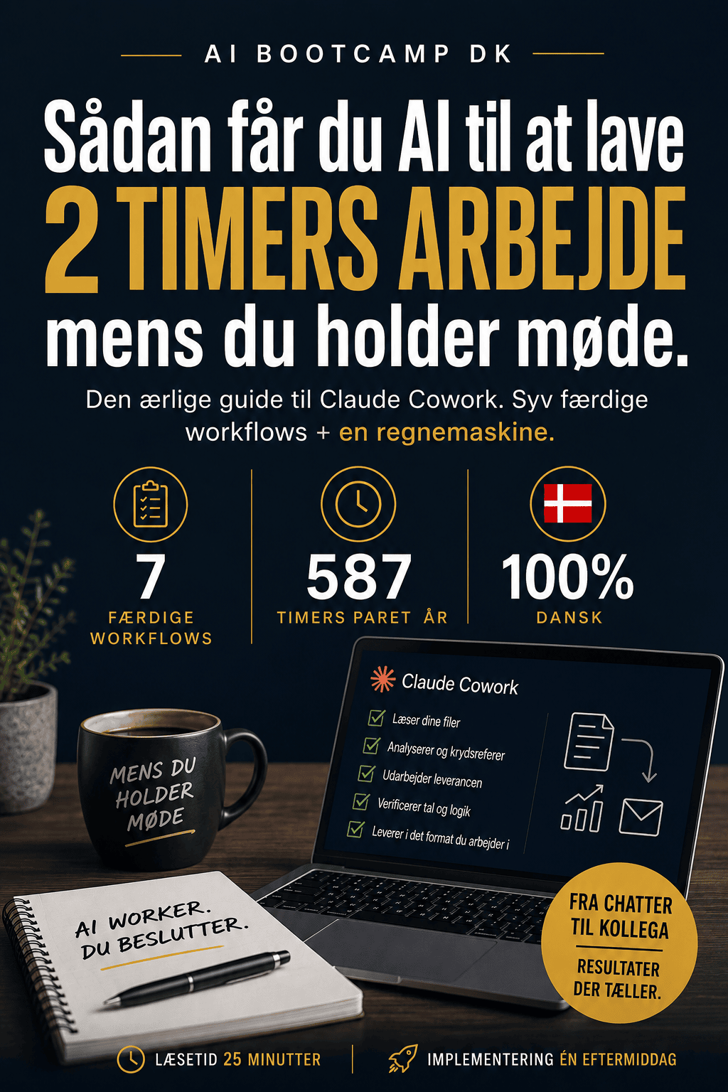 Sådan får du AI til 2 timers arbejde mens du holder møde