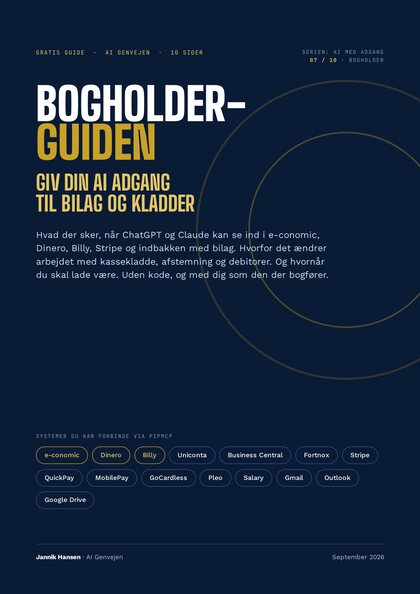 Bogholder-guiden — Giv din AI adgang til bilag og kladder