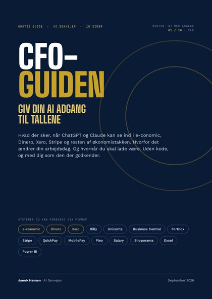 CFO-guiden — Giv din AI adgang til tallene