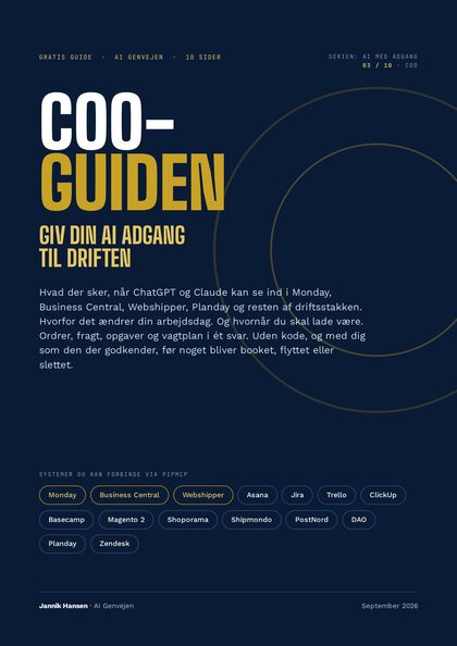 COO-guiden — Giv din AI adgang til driften