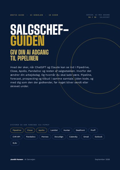 Salgschef-guiden — Giv din AI adgang til pipelinen