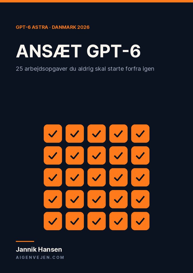 Forsiden på bogen ANSÆT GPT-6