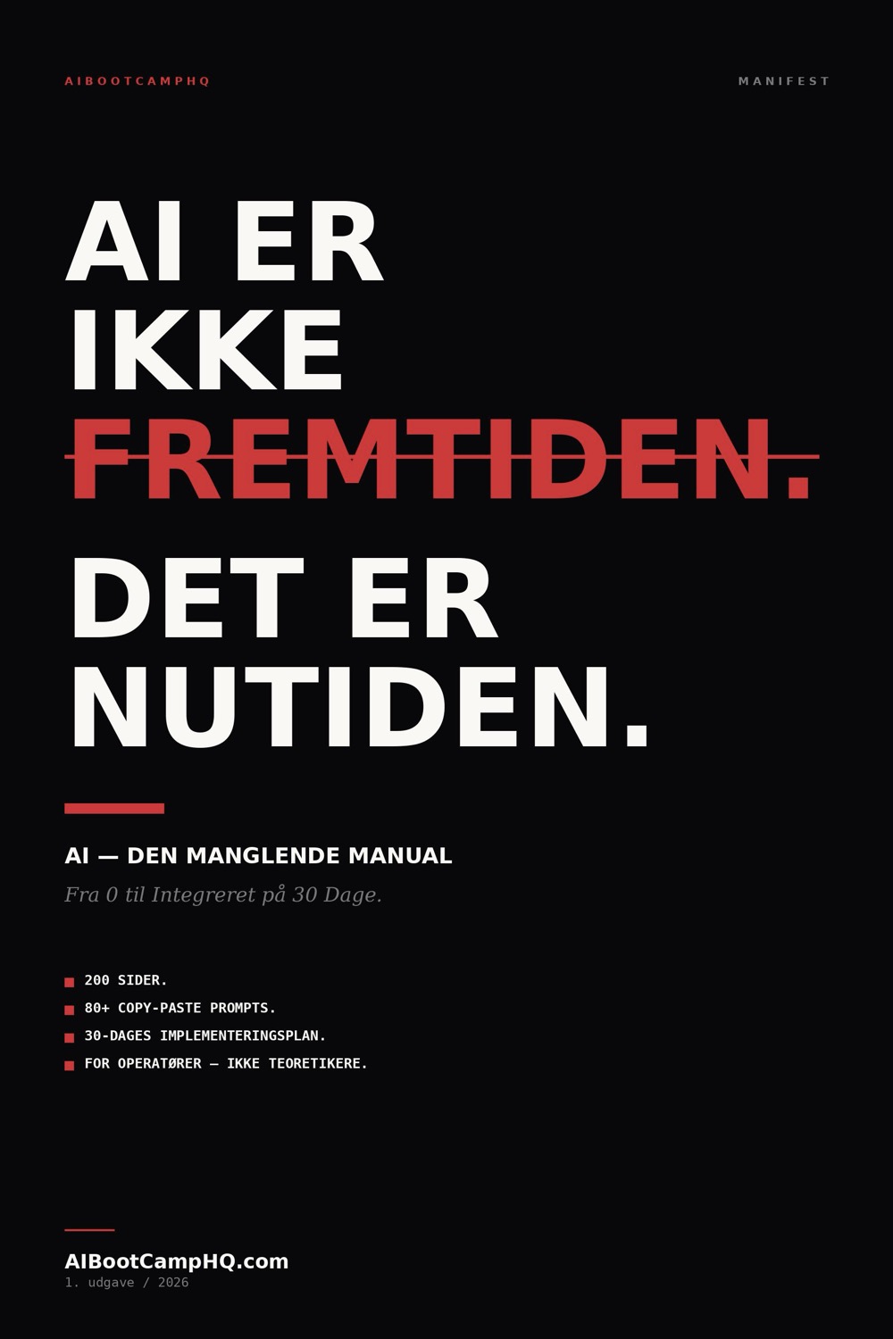 AI — Den Manglende Manual (e-bog)