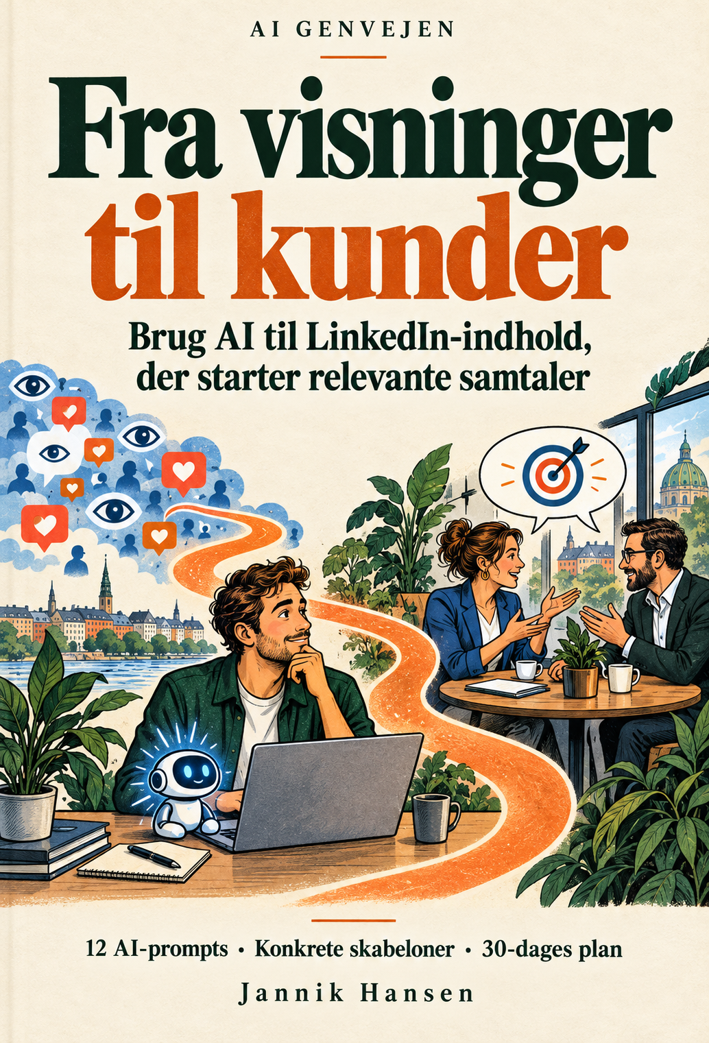 Forsiden til LinkedIn-guiden Fra visninger til kunder