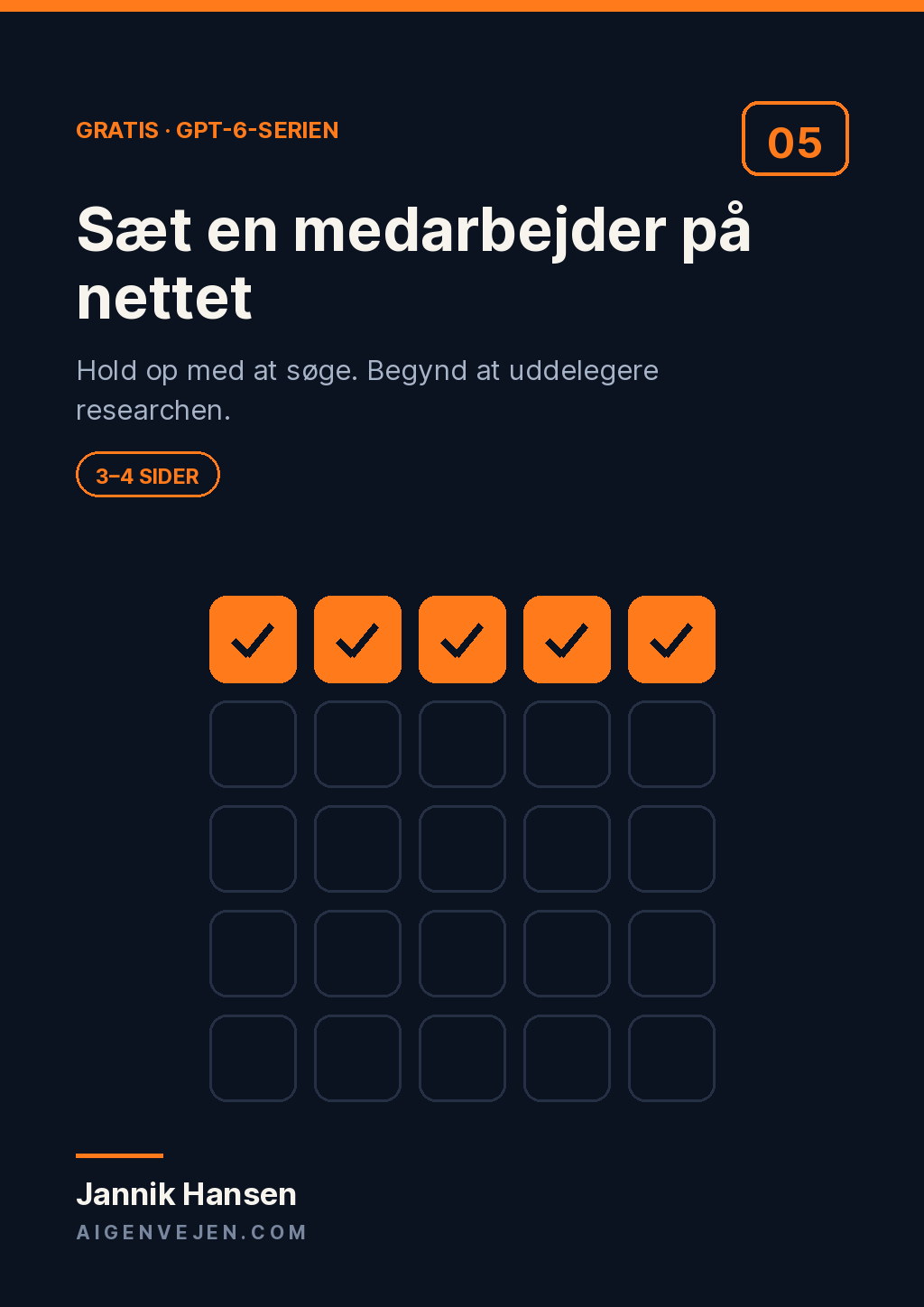 Sæt en medarbejder på nettet — forsiden