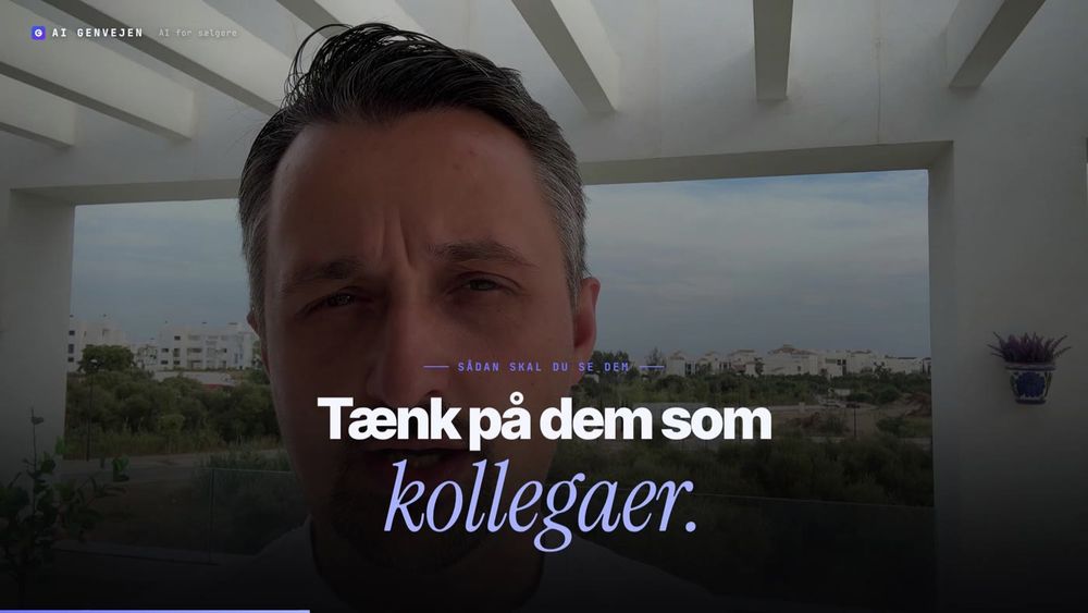 AI Salg-videoen, pointe på dæmpet video