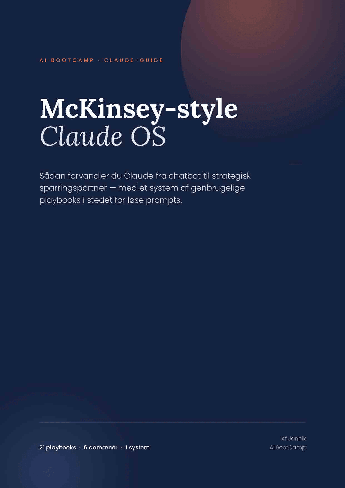 McKinsey-style Claude OS — mini e-bog
