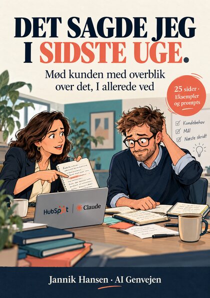 Det sagde jeg i sidste uge. — forsiden