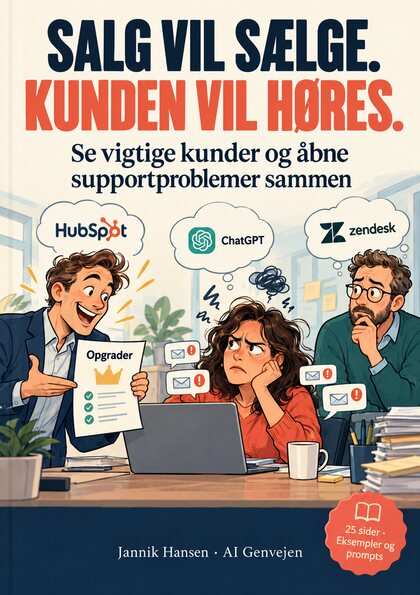 Salg vil sælge. Kunden vil høres. — forsiden